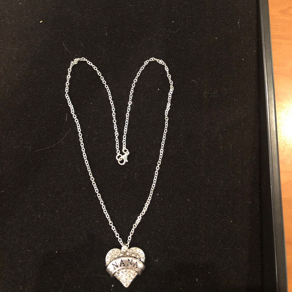 “Nana “ charm on silver tone chain